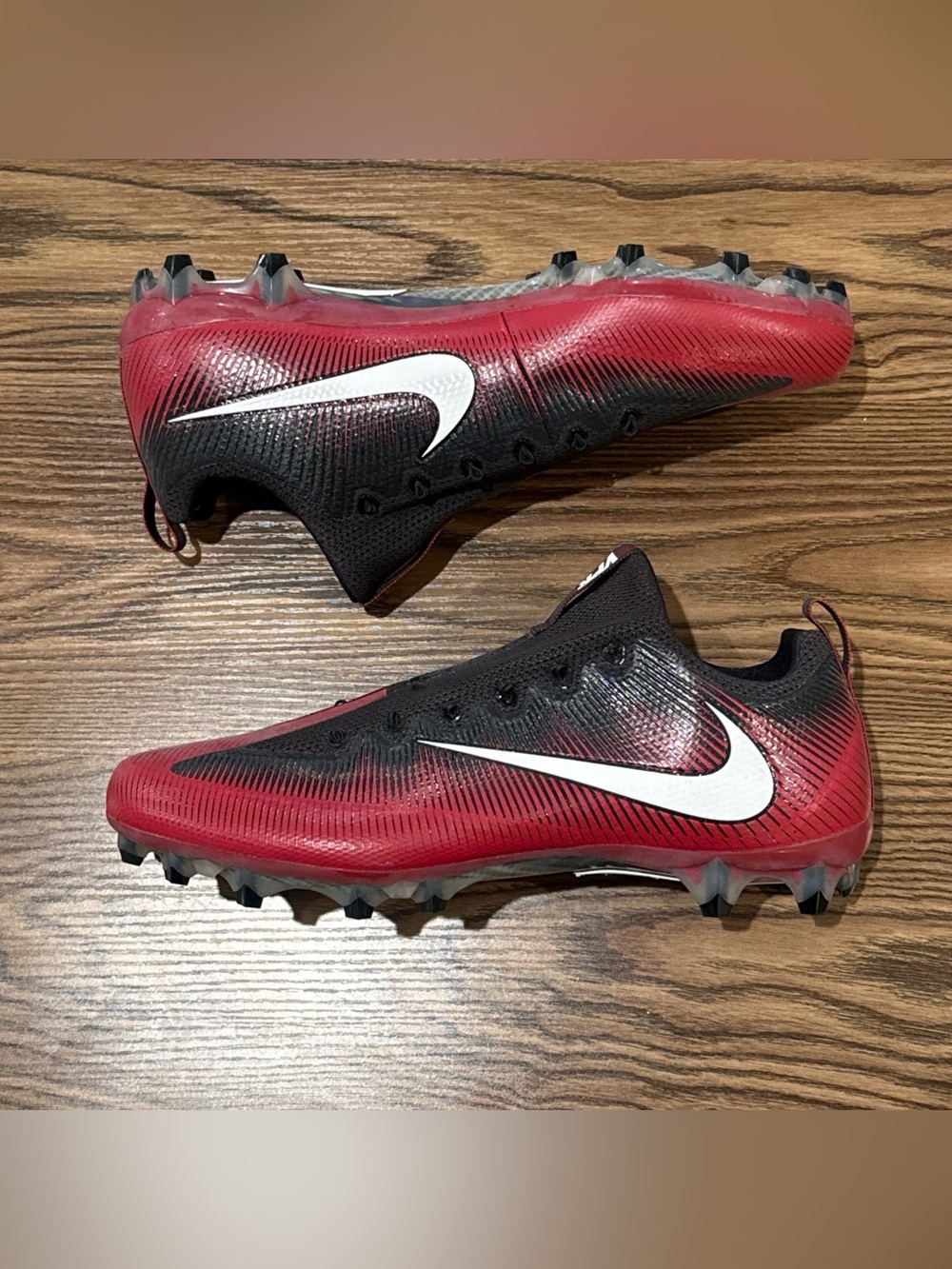 Size 15 Nike Vapor Untouchable Pro PF Football Cleats Red/Black 839924-601